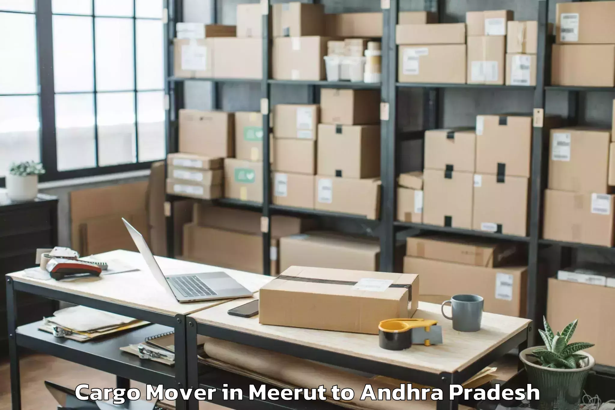 Hassle-Free Meerut to Rentachintala Cargo Mover